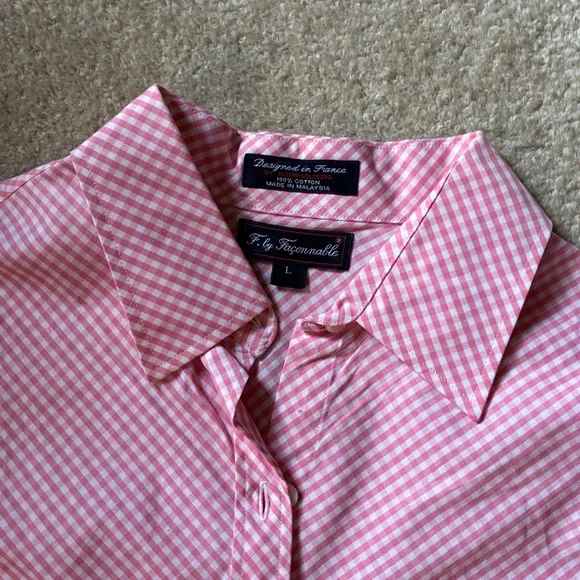 Faconnable Pink Checkered Shirt - Picture 3 of 4